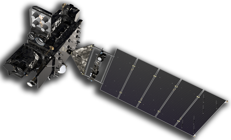 Orbiting Spacecraft Isolated PNG Image