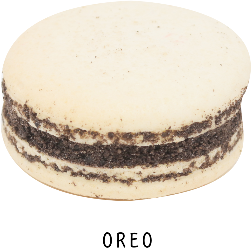 Oreo Flavored Macaron PNG Image