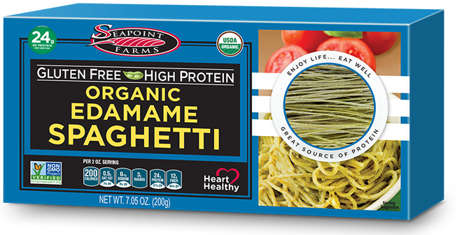 Organic Edamame Spaghetti Box PNG Image