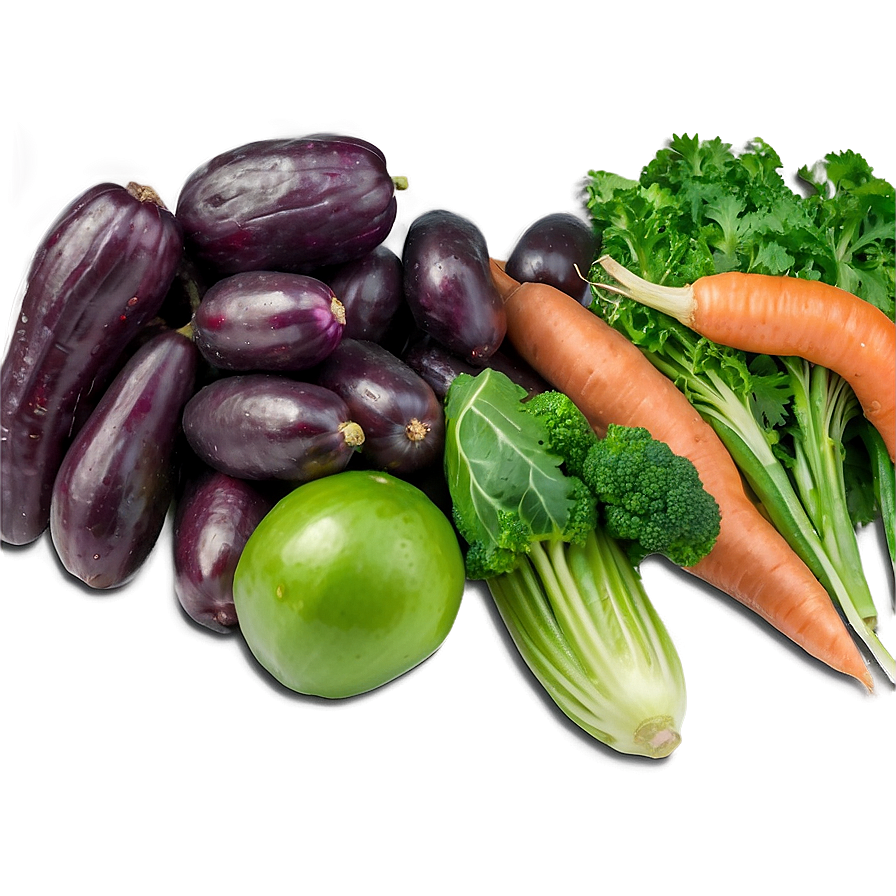 Organic Farm Vegetables Png Pqt PNG Image