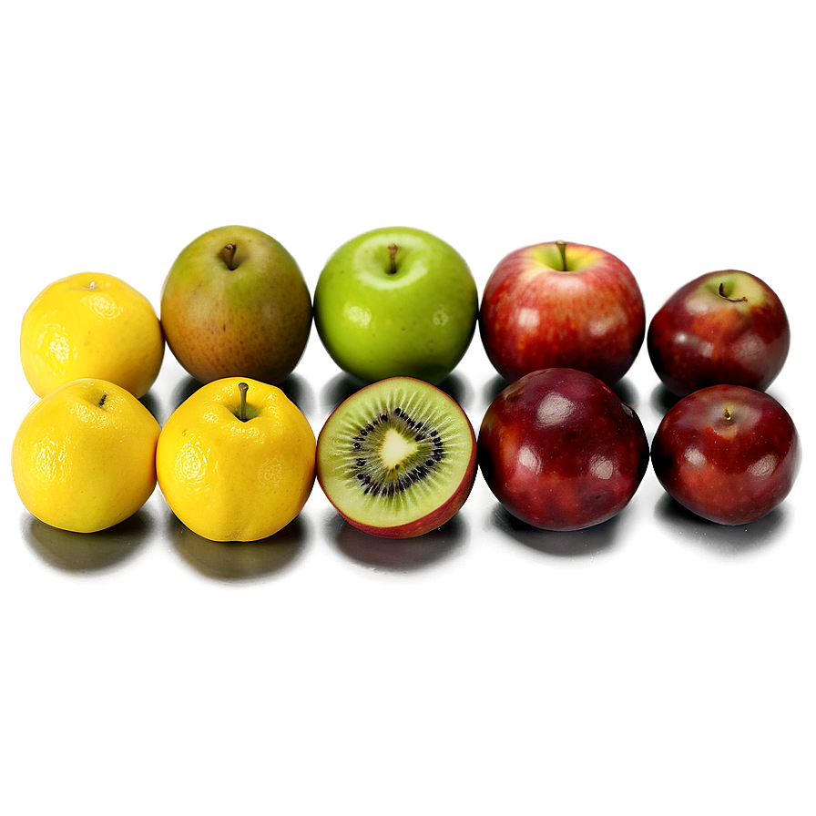 Organic Fruit Variety Png Egt24 PNG Image