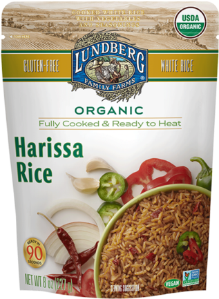 Organic Harissa Rice Package PNG Image