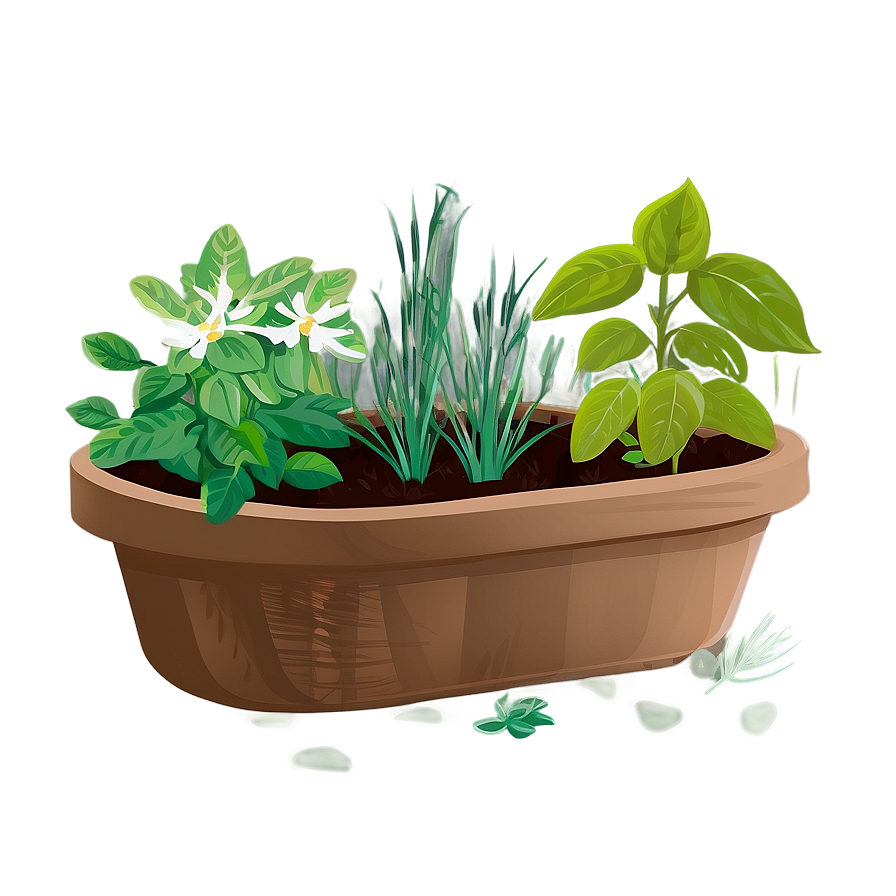 Organic Herb Garden Png 06272024 PNG Image