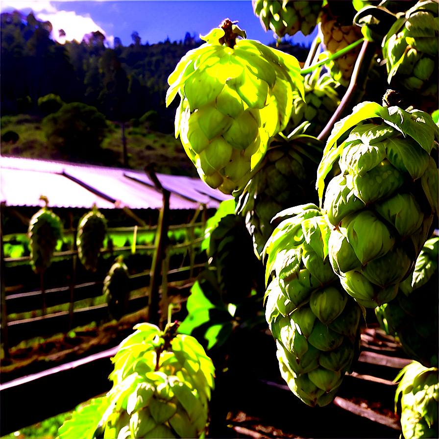 Organic Hops Farm Png 06292024 PNG Image