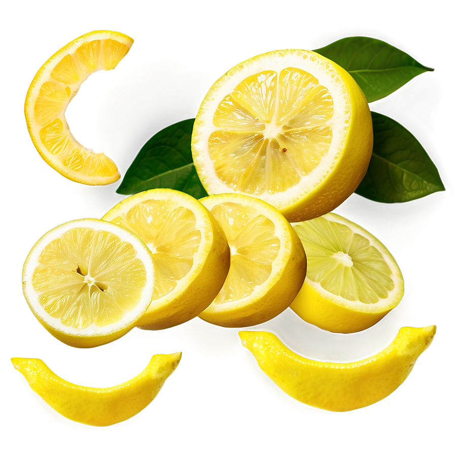 Organic Lemon Slices Png Tsn12 PNG Image