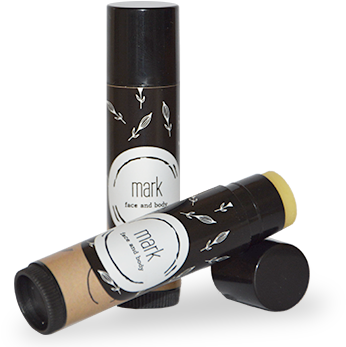 Organic Lip Balm Product Display PNG Image