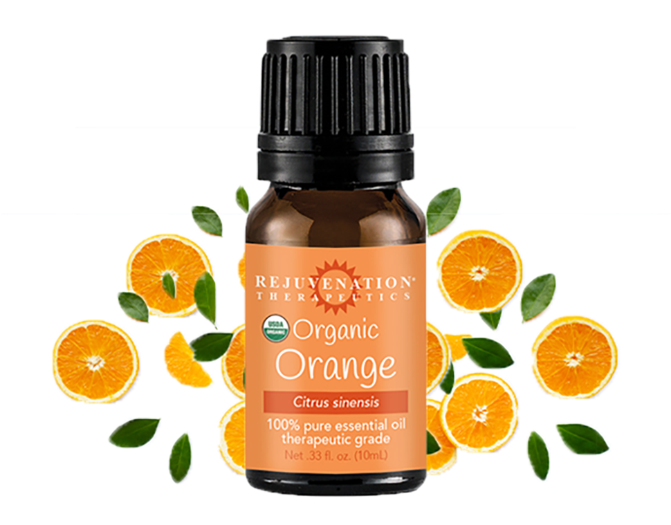 Organic Orange Essential Oil Product Presentation PNG Image