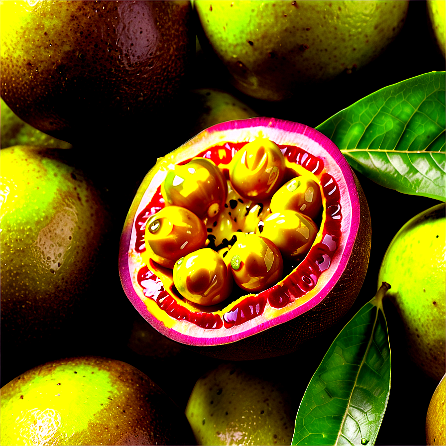 Organic Passion Fruit Harvest Png Tsd PNG Image