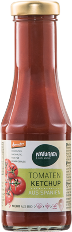 Organic Spanish Tomato Ketchup Bottle PNG Image