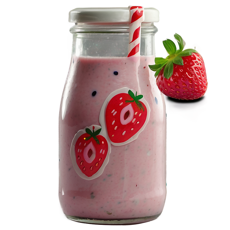 Organic Strawberry Milk Png 78 PNG Image