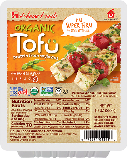 Organic Super Firm Tofu Package PNG Image