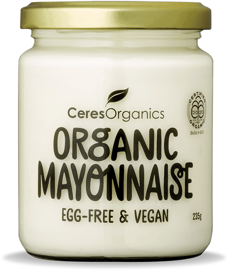 Organic Vegan Mayonnaise Jar PNG Image