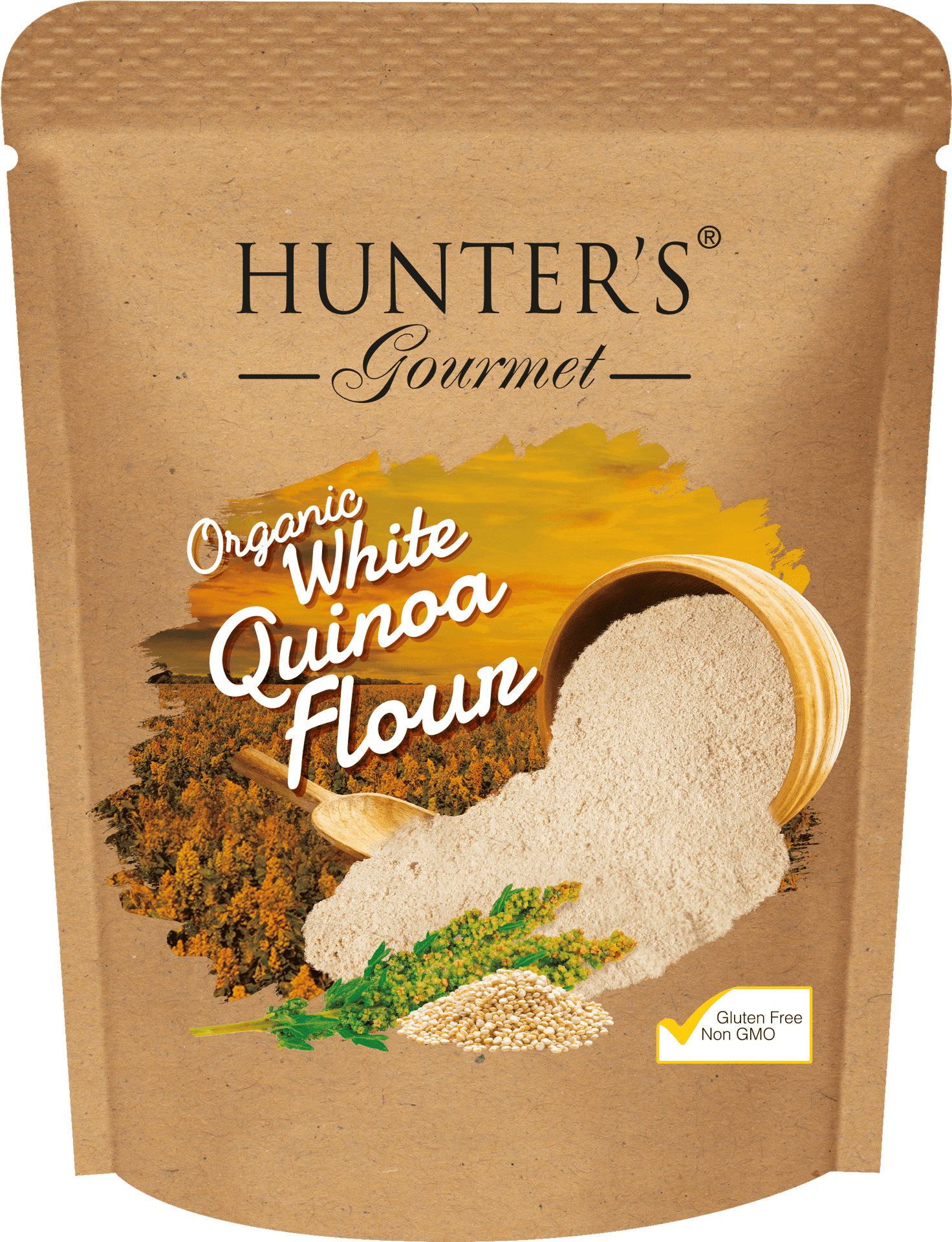 Organic White Quinoa Flour Package PNG Image