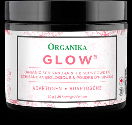 Organika Glow Organic Schisandra Hibiscus Powder PNG Image