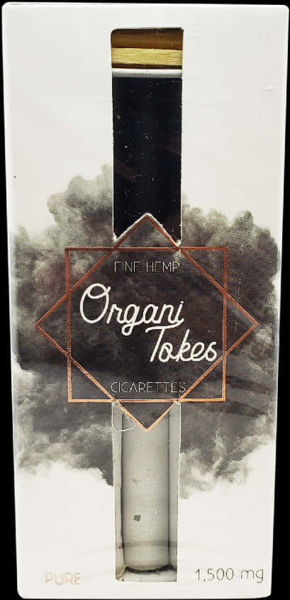 Organitokes Hemp Cigarette Packaging PNG Image