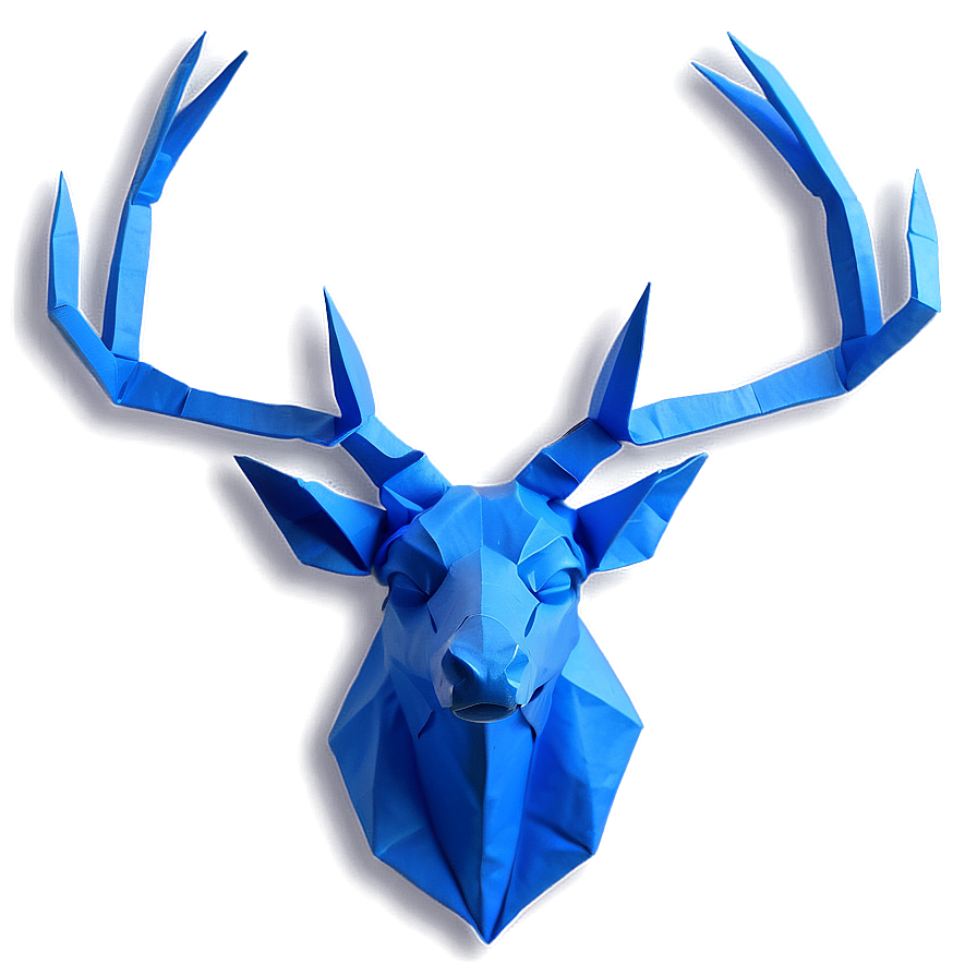 Origami Deer Head Paper Design Png Itl PNG Image