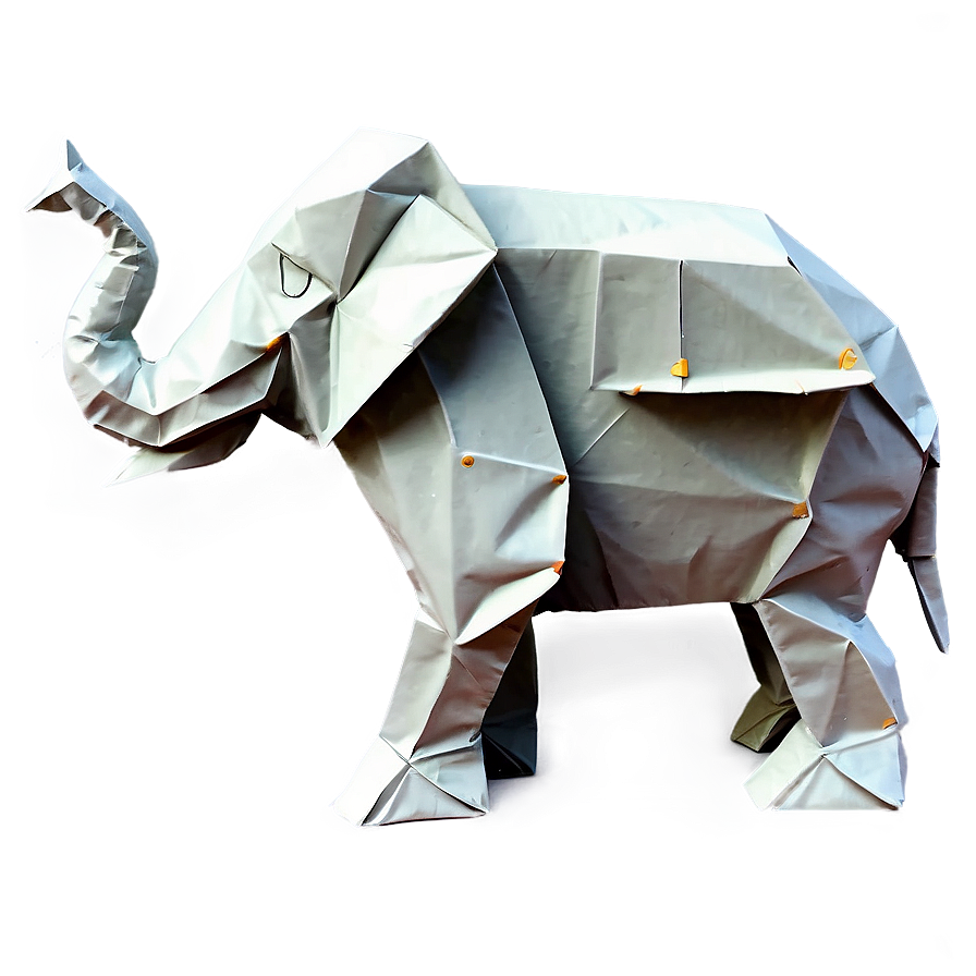 Origami Elephant Figure Png Ilp PNG Image