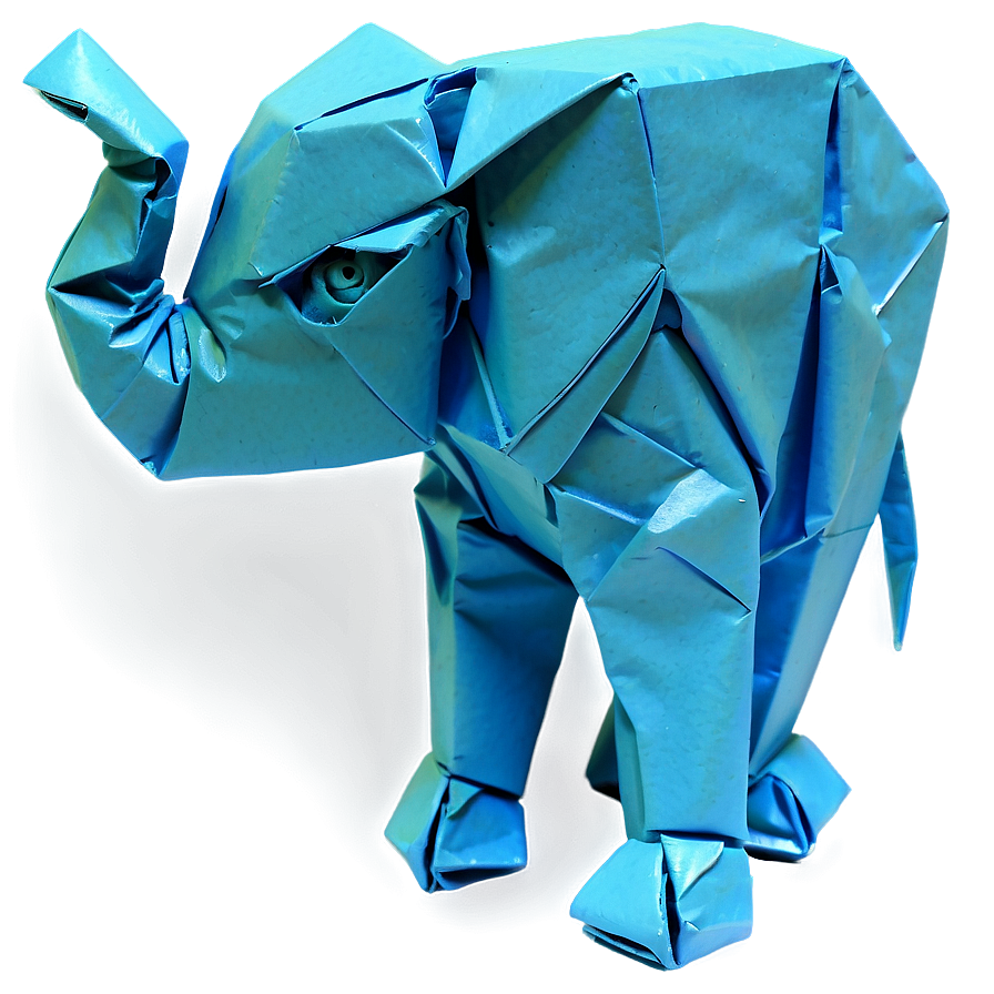 Origami Elephant Figure Png Rwk31 PNG Image