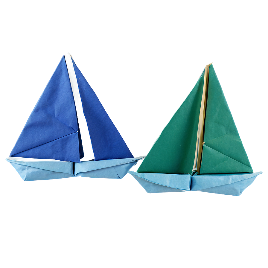 Origami Sailboat Tutorial Png 74 PNG Image