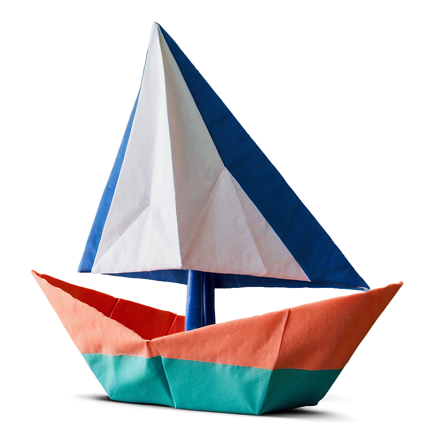 Origami Sailboat Tutorial Png Dtd PNG Image