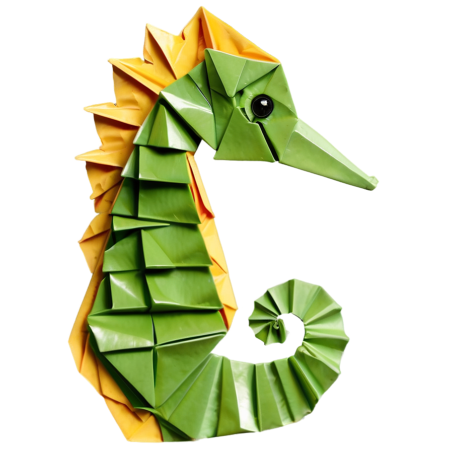 Origami Seahorse Png Mmw PNG Image