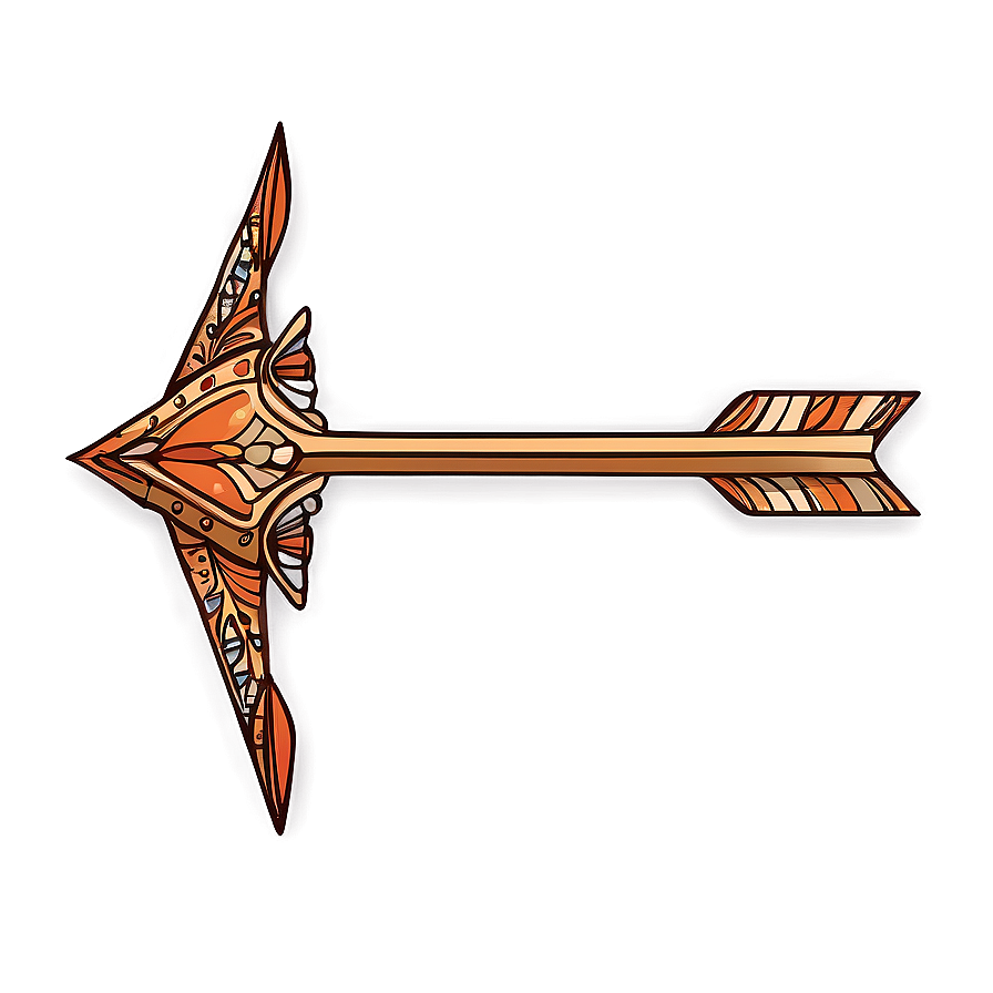 Ornamental Arrow Doodle Png Ppd22 PNG Image