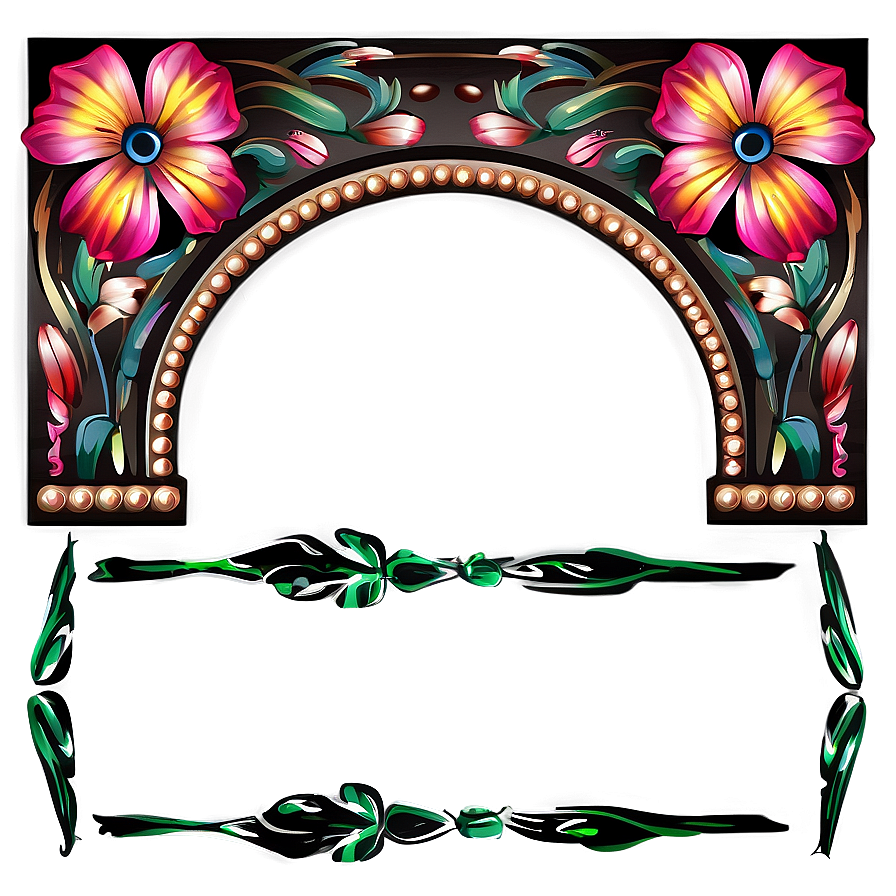 Ornamental Floral Divider Png 06132024 PNG Image