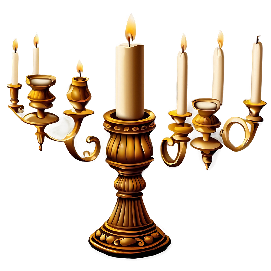 Ornate Candlestick Drawing Png Mpx PNG Image