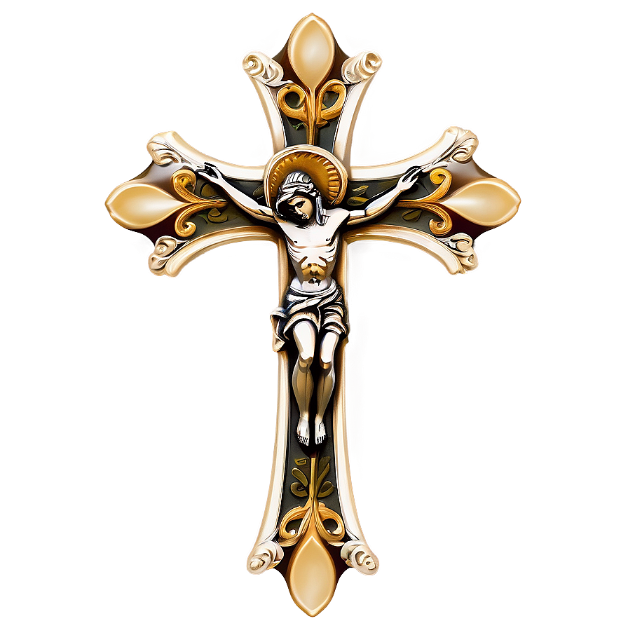 Ornate Catholic Cross Clipart Png 06122024 PNG Image