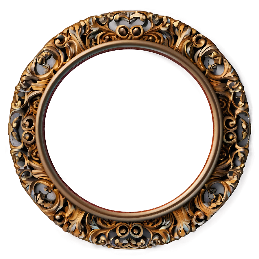 Ornate Circle Frame Png Ksh63 PNG Image