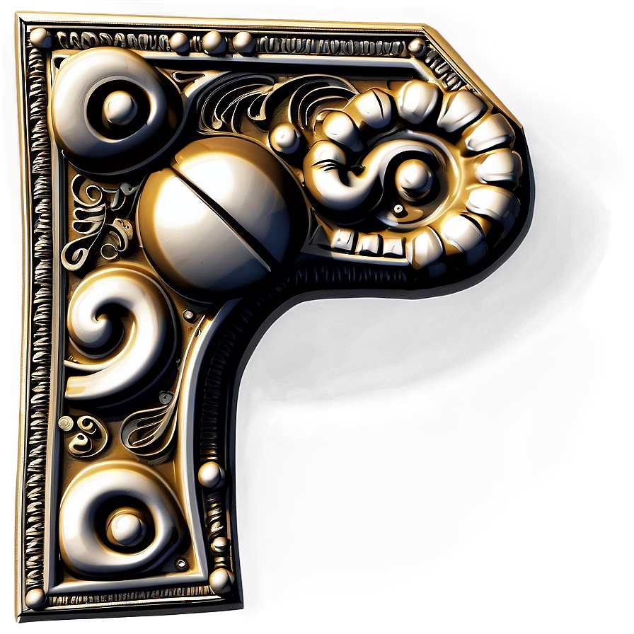 Ornate Corner Piece Png 06122024 PNG Image