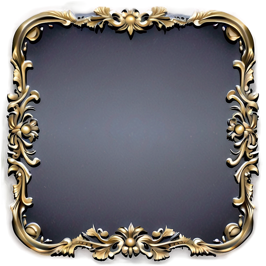 Ornate Gold Border Png 05252024 PNG Image