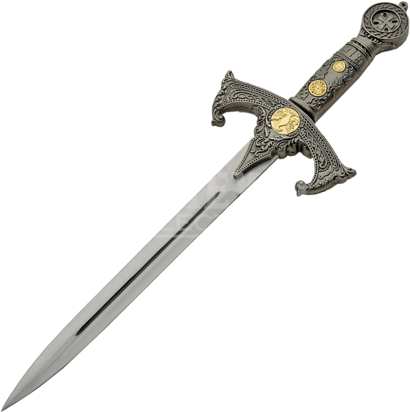 Ornate Medieval Dagger Collectible PNG Image