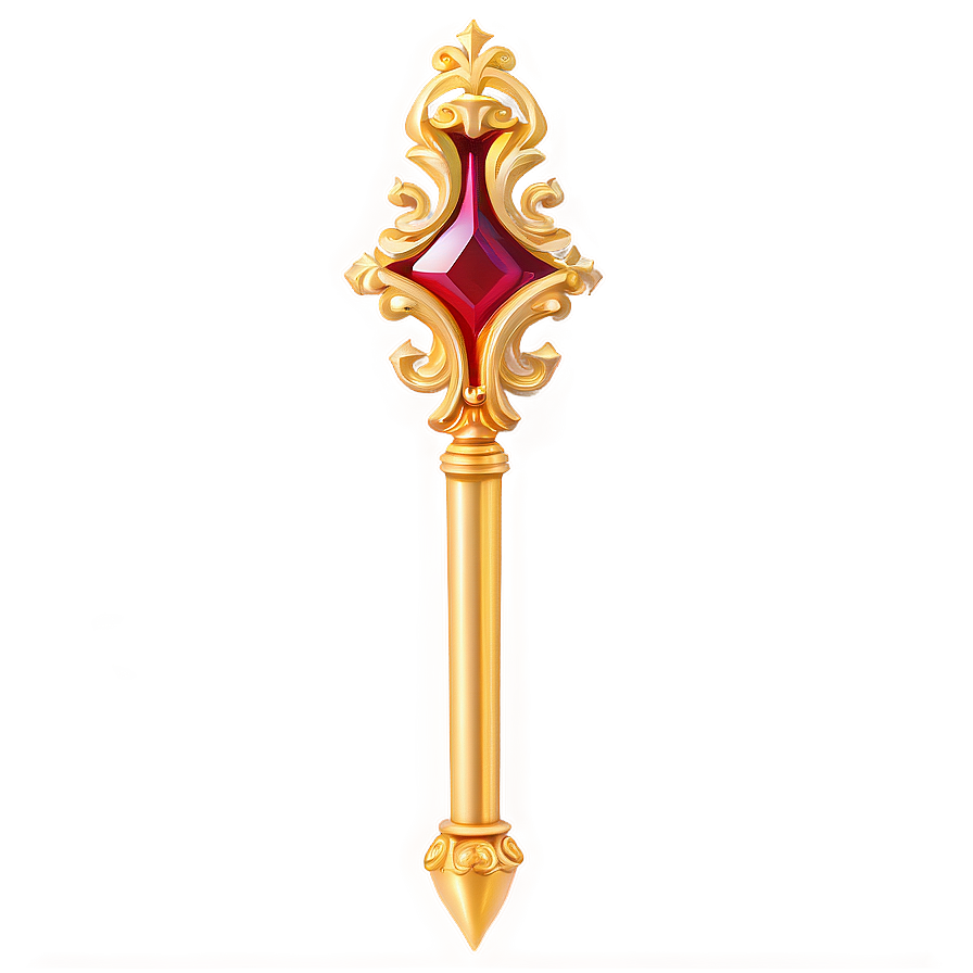 Ornate Scepter Png 06282024 PNG Image