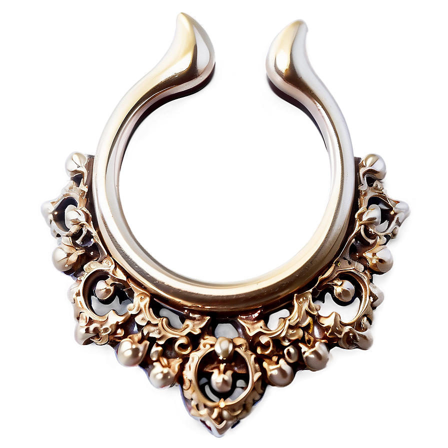 Ornate Septum Piercing Png Sii49 PNG Image