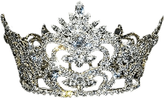 Ornate Silver Crown Graphic PNG Image