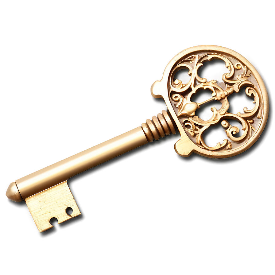 Ornate Skeleton Key Illustration Png Pfo PNG Image