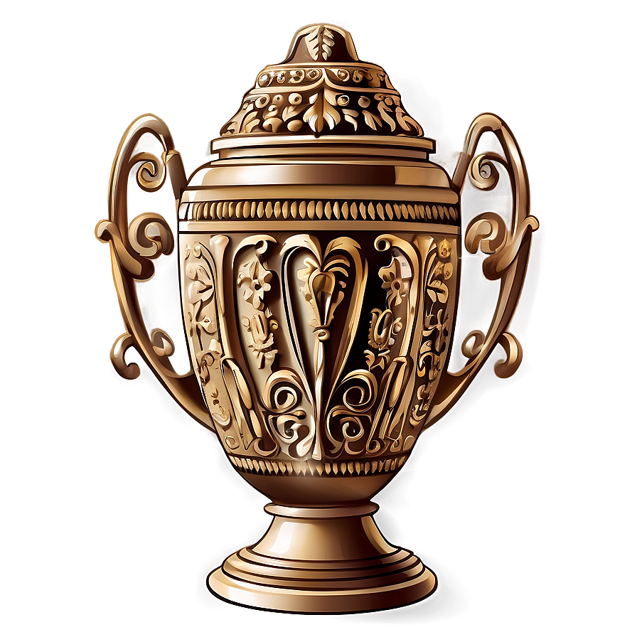 Ornate Urn Illustration Png 06132024 PNG Image