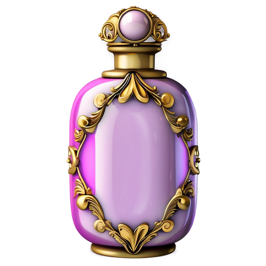 Ornate Victorian Perfume Bottle Png Iff84 PNG Image