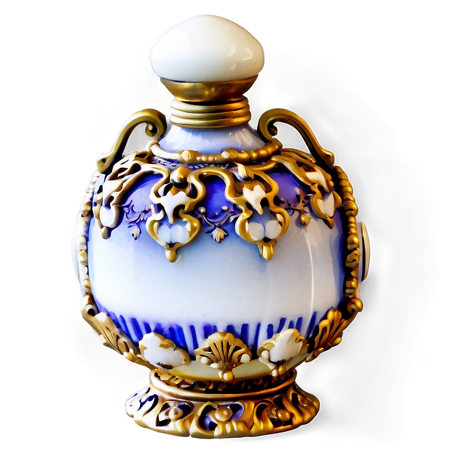 Ornate Victorian Perfume Bottle Png Iwf89 PNG Image