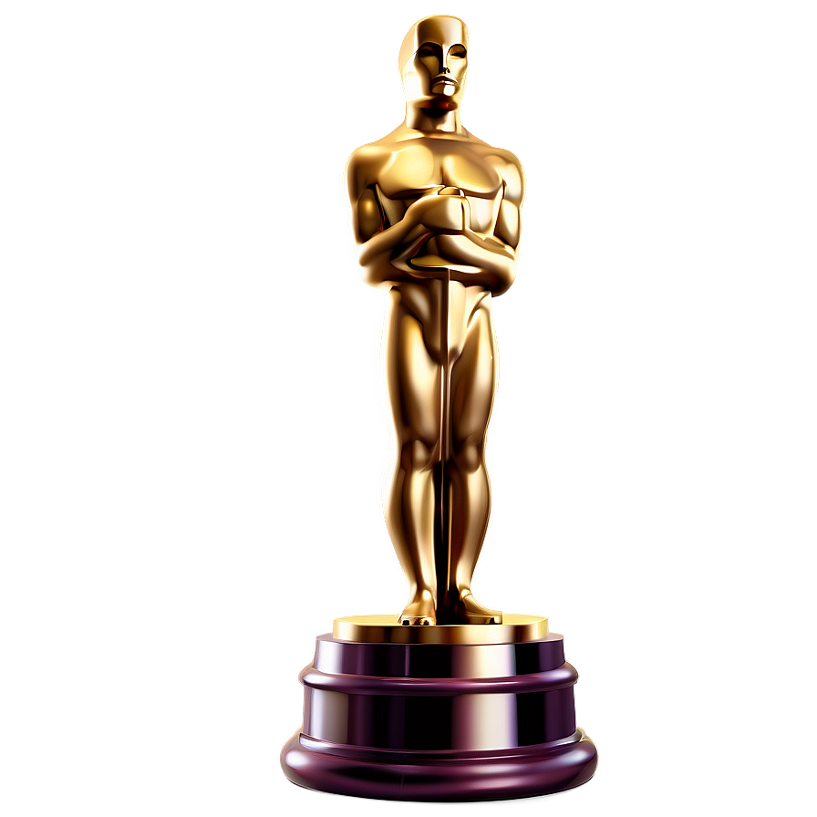 Oscar Award On Pedestal Png Hro PNG Image