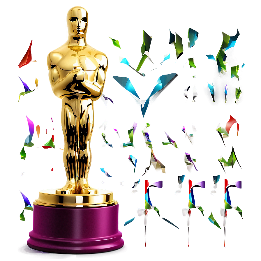 Oscar Trophy Shelf Png Icb52 PNG Image