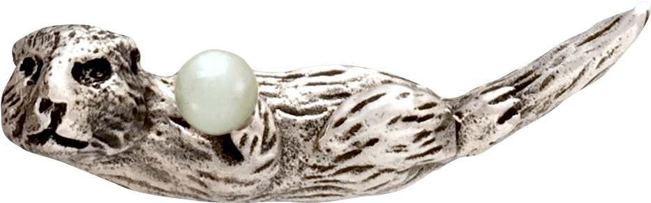 Otterwith Pearl Sculpture PNG Image