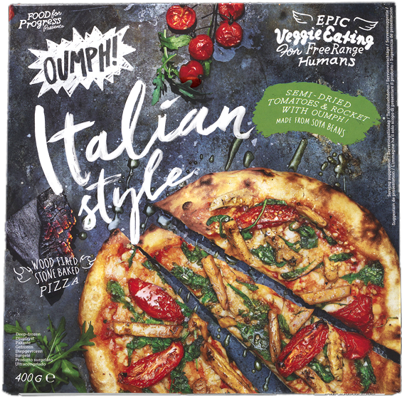 Oumph Italian Style Vegan Pizza Box PNG Image