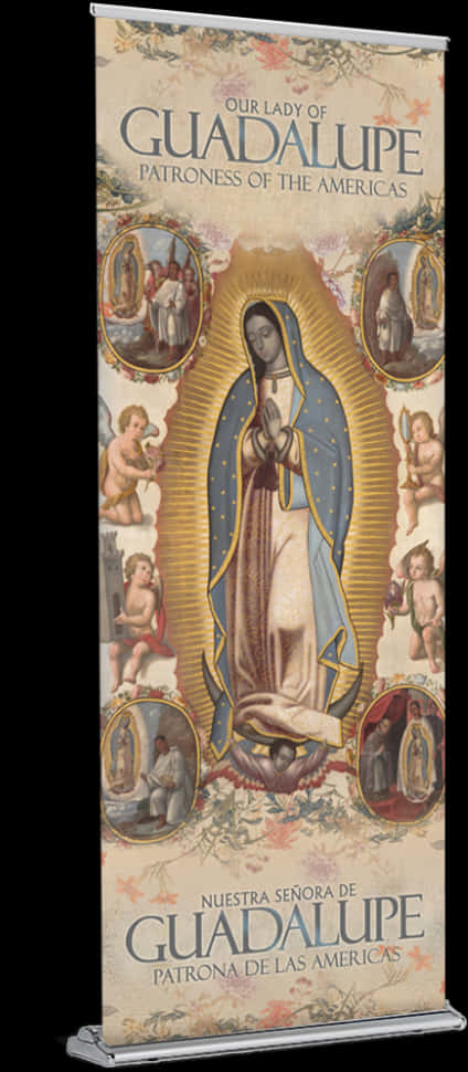 Our Ladyof Guadalupe Patroness Banner PNG Image