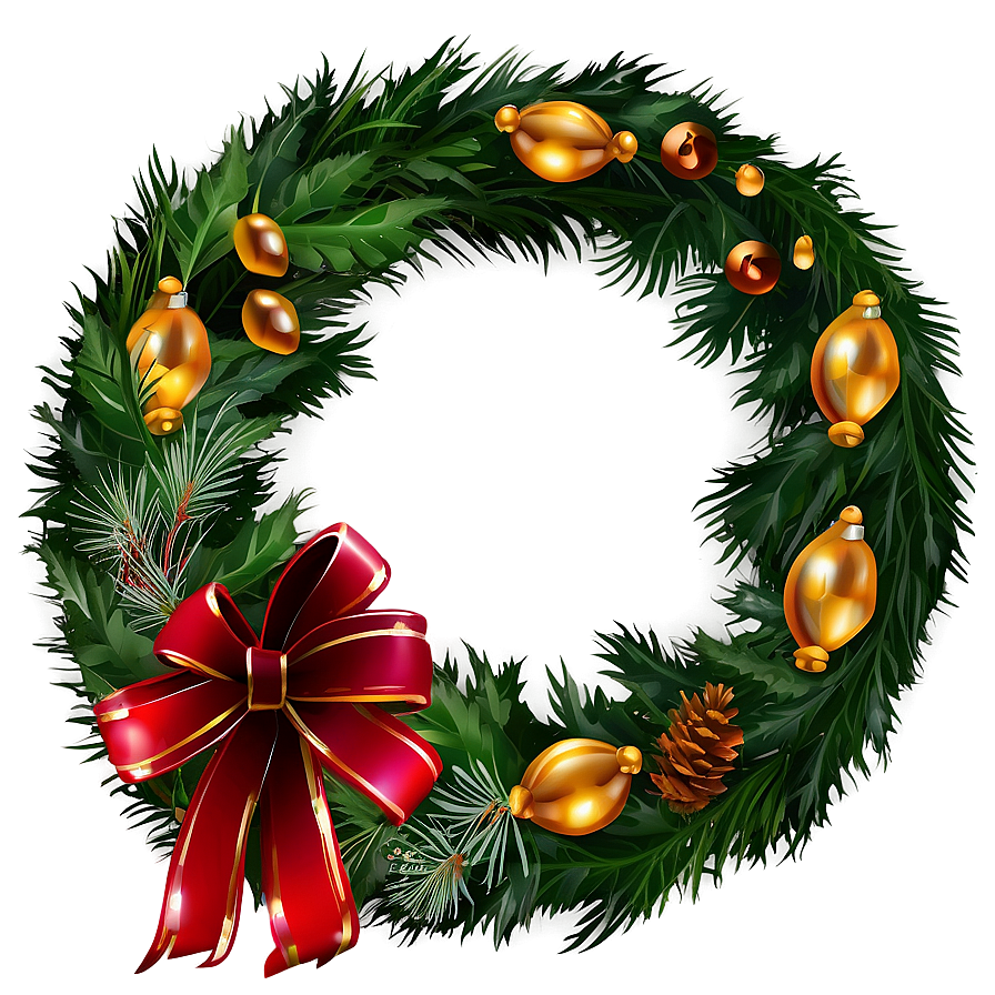 Outdoor Christmas Wreath Png 05232024 PNG Image