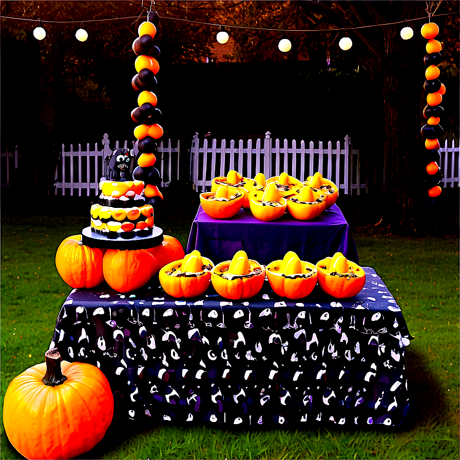 Outdoor Halloween Party Setup Png 84 PNG Image