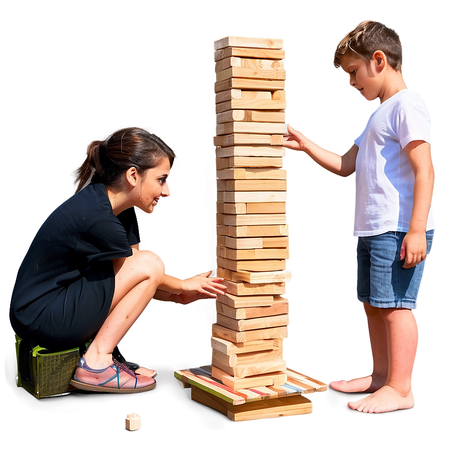 Outdoor Jenga Fun Png Blk87 PNG Image