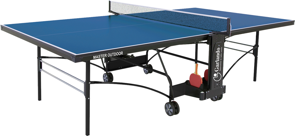 Outdoor Ping Pong Table Setup PNG Image