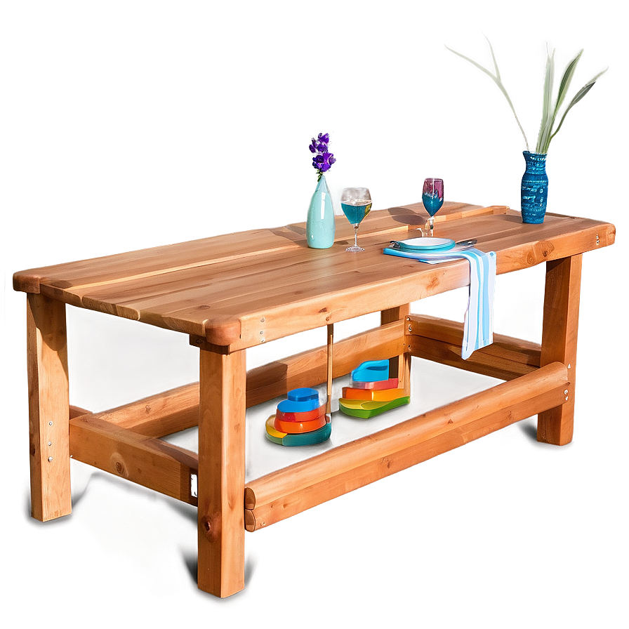 Outdoor Table On Deck Png 06282024 PNG Image